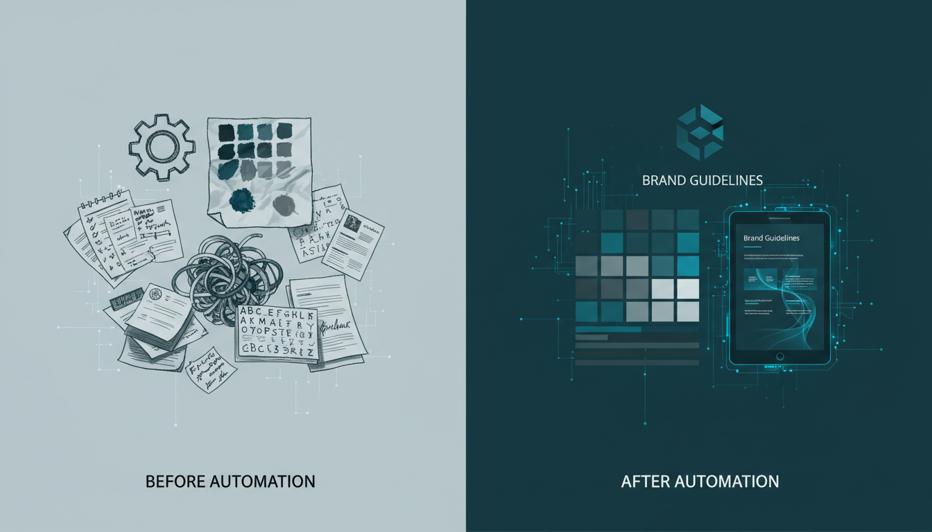 Brand Design & Visual Identity process workflow showing ETW Creations methodology