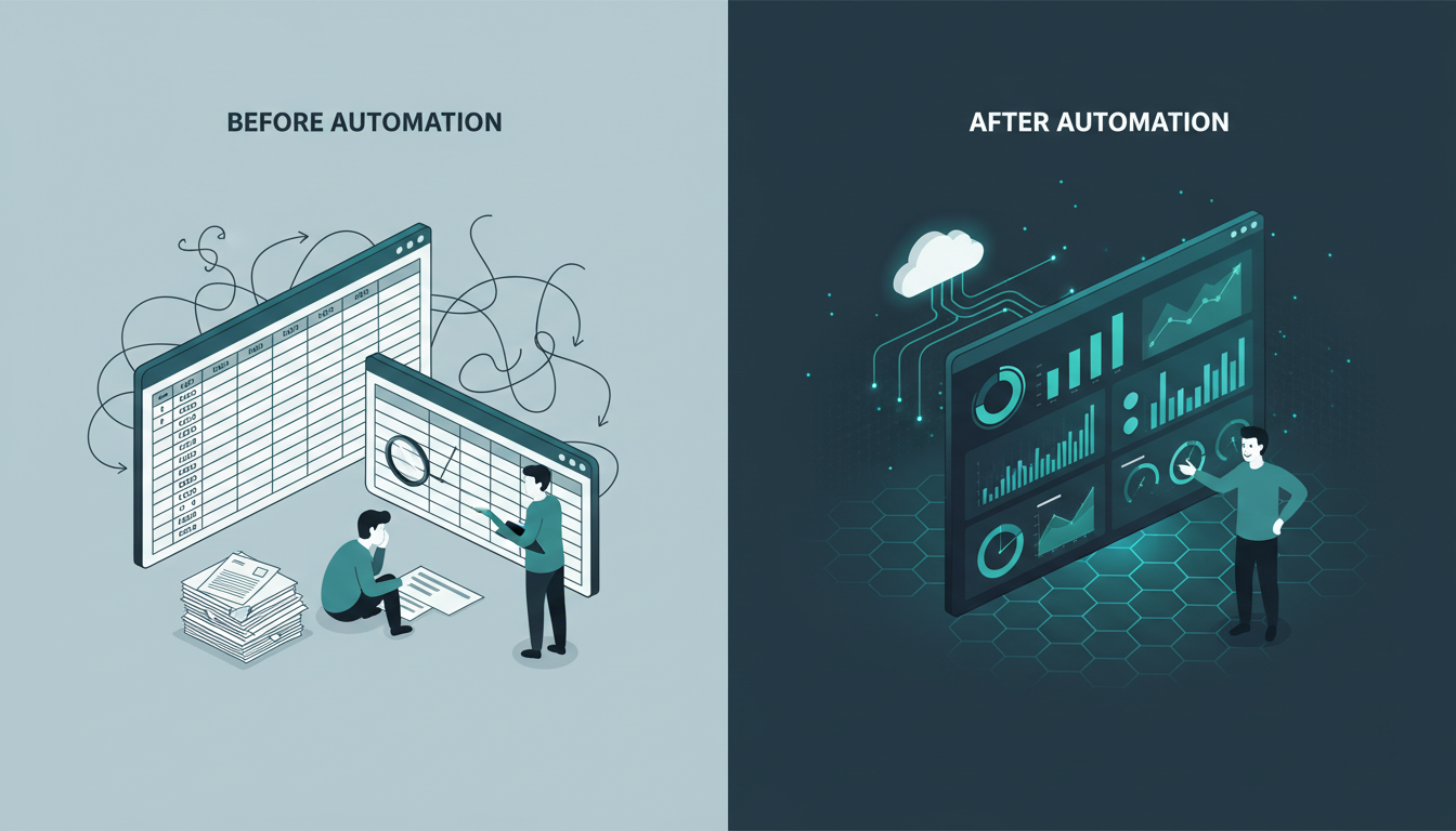 Business Intelligence & Data Viz process workflow showing ETW Creations methodology