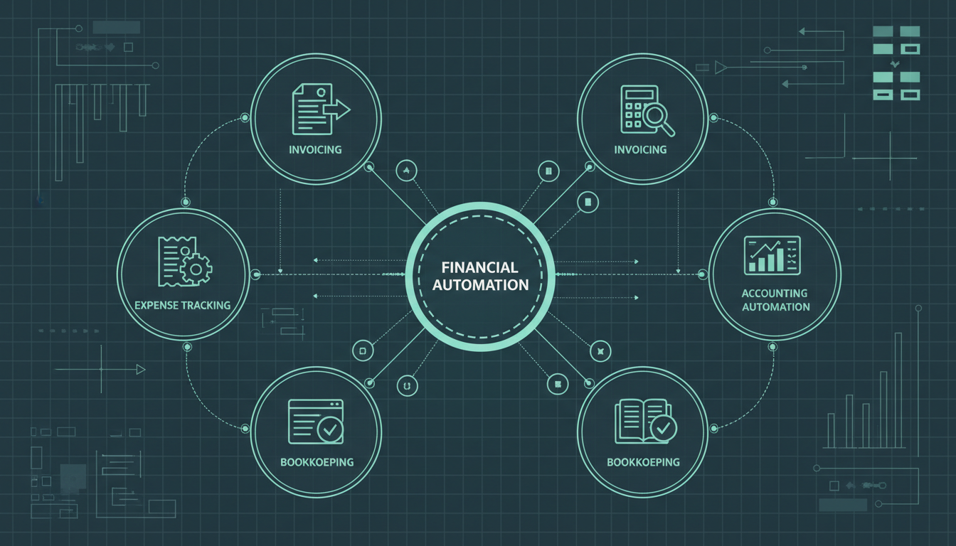 Financial Operations Automation process workflow showing ETW Creations methodology