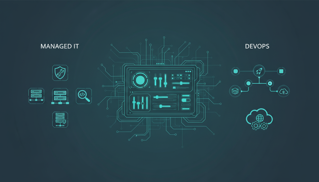 Managed IT Services & DevOps process workflow showing ETW Creations methodology