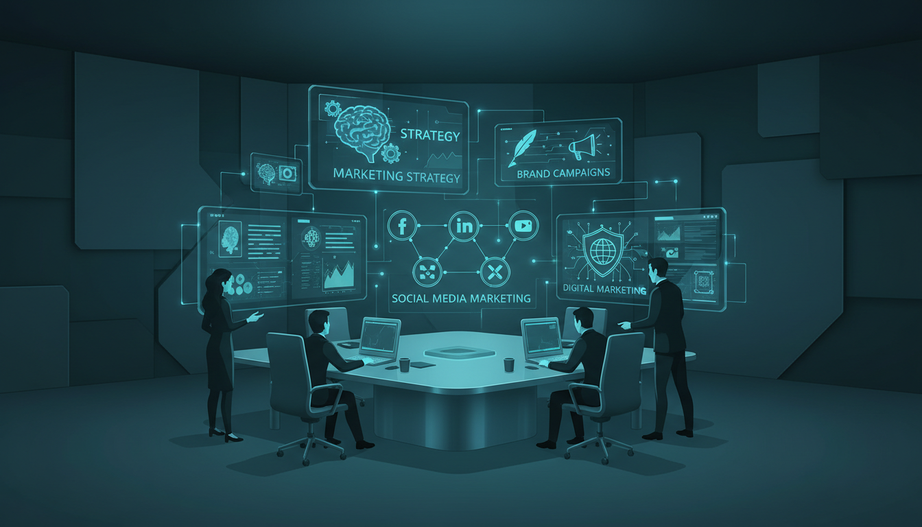 Marketing Strategy & Content process workflow showing ETW Creations methodology