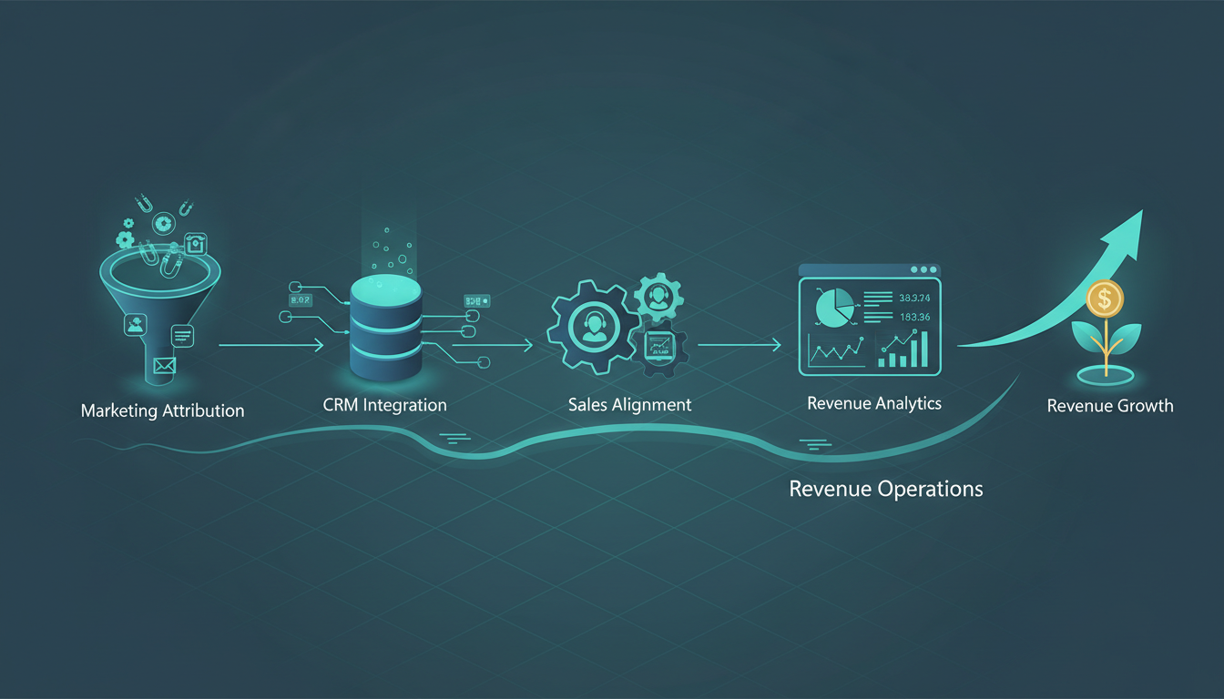Marketing Attribution & RevOps process workflow showing ETW Creations methodology