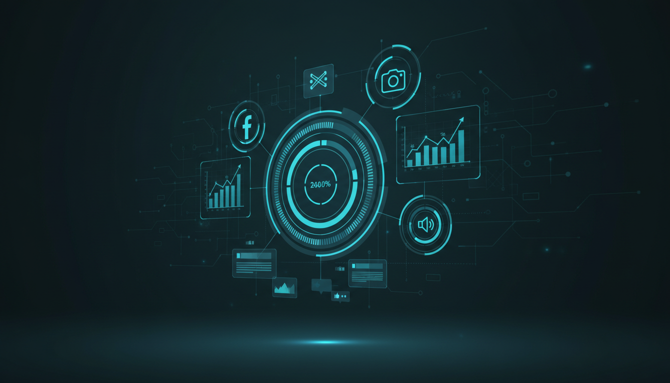 Social Media Advertising process workflow showing ETW Creations methodology
