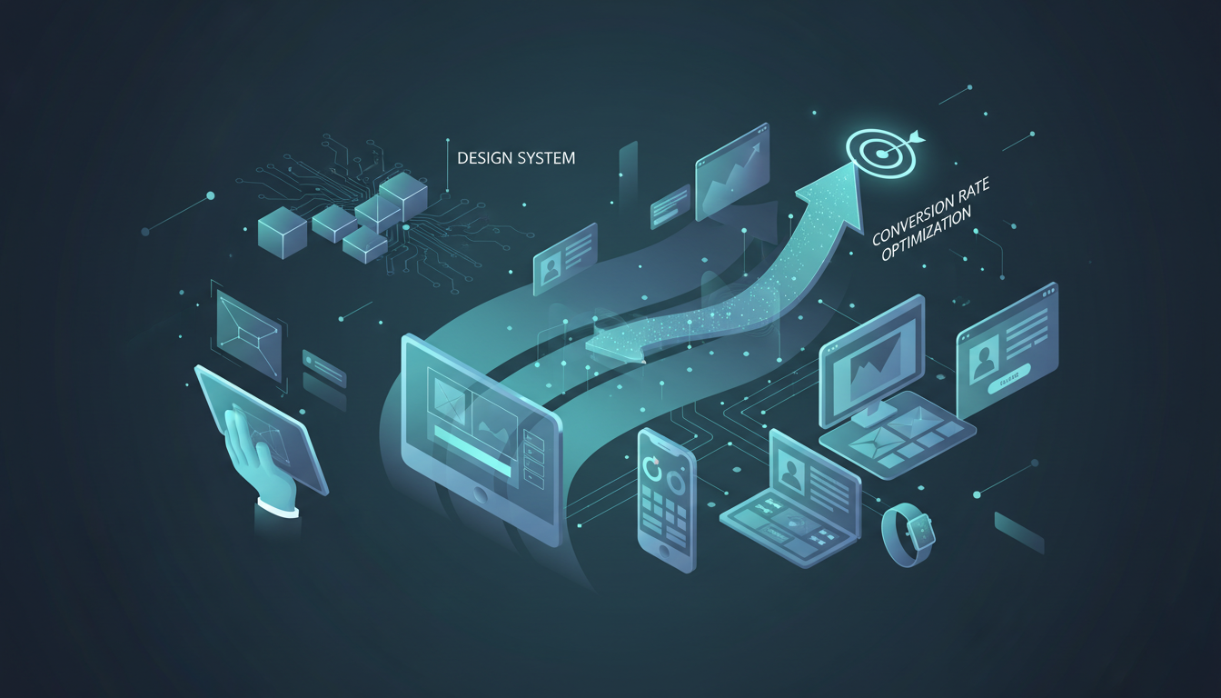UX/UI Design & CRO process workflow showing ETW Creations methodology